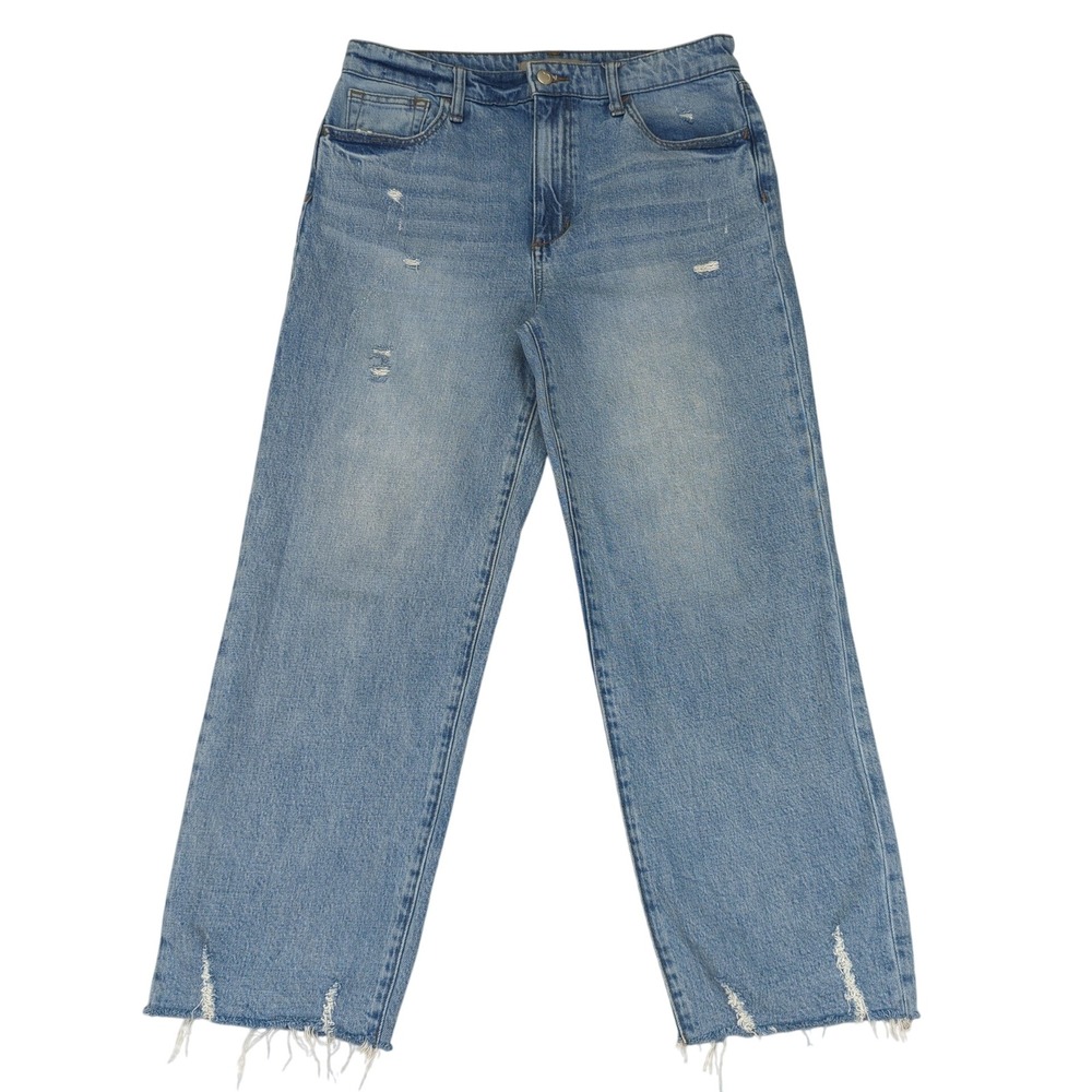 JOE'S Jeans Womens Size‎ 30 Distressed High Rise Wide Leg Frayed Hem Denim Jeans
